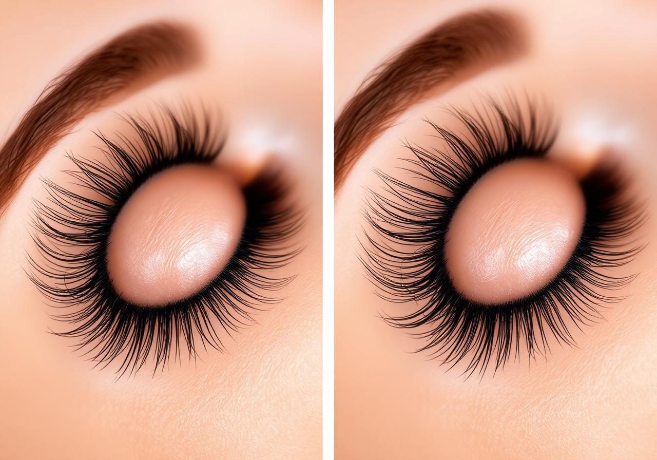 Hybrid Lash Extensions before and after